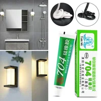 Pegamento de sellado aislado de goma de silicona resistente a altas temperaturas, fijo, impermeable, conductor térmico, 45g, 704