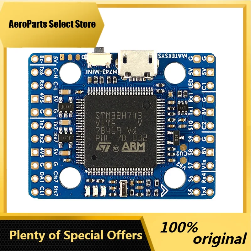 AeroPartsMATEKSYS Matek H743 MINI V3 FC H743 Flight Controller 20x20mm ICM42688P ICM42605 11 PWM 2-8S Lipo For RC FPV Racing Dro