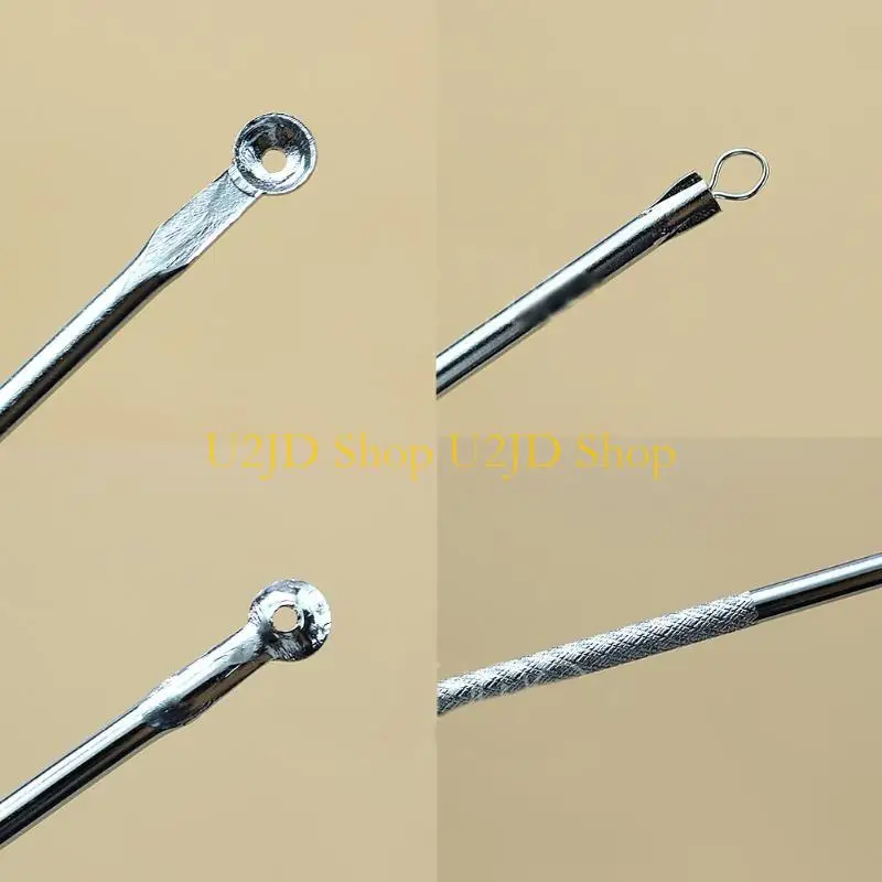 U2jd 5pcs Blackhead Comedone roestvrije acne puistje blemish extractor remover naalden