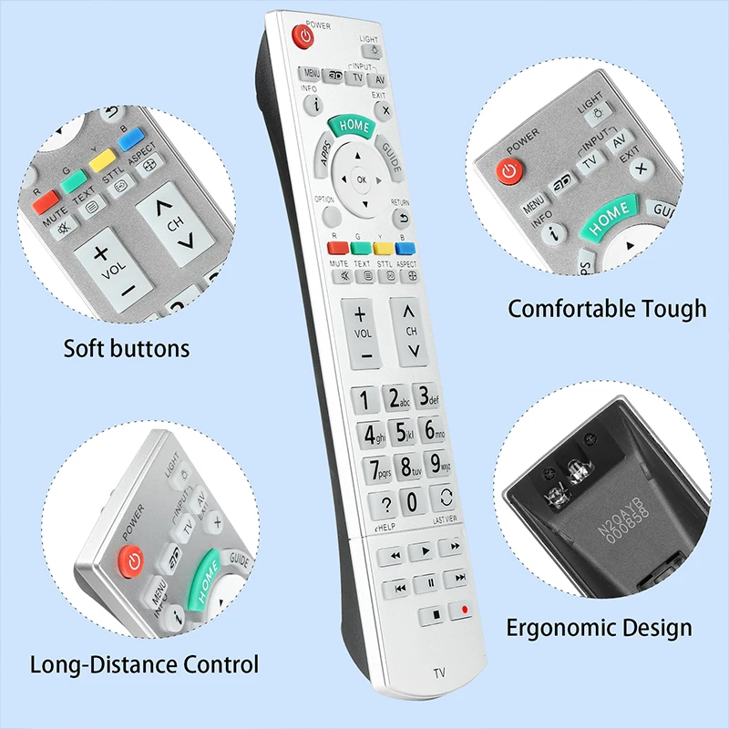 N2QAYB000858 Remote Control For Panasonic LED TV TH-L50DT60A TH-L55DT60A TH-L60DT60A TH-L47WT60A TH-L55WT60A TH-L60WT60A