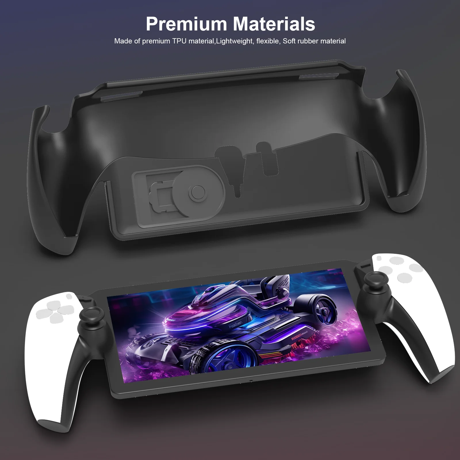 For PlayStation Portal Game Console TPU Protective Case Anti-slip and Anti-fall with Stand Game Console Cover Accessories