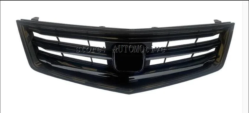 Carbon fiber, glossy black For Honda Accord MK8 Spirior 2009-2012 71121-Tl2-A00 Perfect Match Front Grills Racing Grills