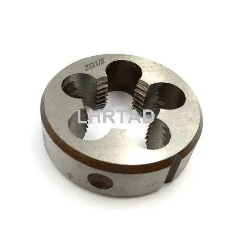 1PCS Pipe thread die BSPT R 1/16-28 1/4-19 1/8-28 Right Hand Pipe Round Dies ZG 3/8-19 1/2-14 3/4-14 die 1/8 28