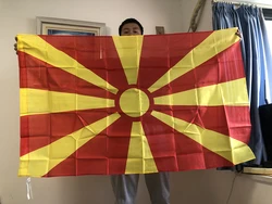 SKY FLAG Macedonia Flag 90x150cm polyester double side printed Macedonia National flag hanging banner for decoration