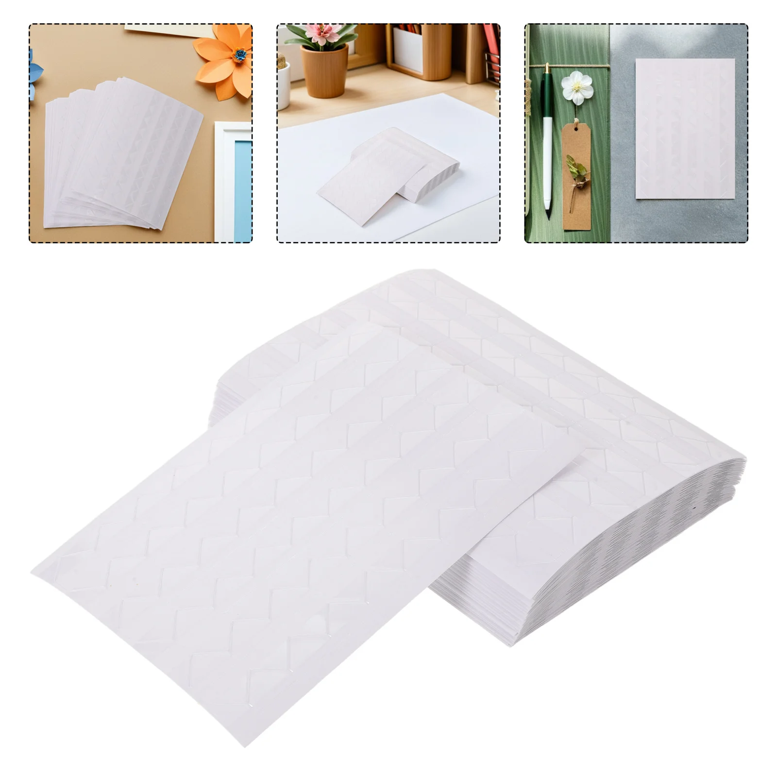 

100 Sheets Corner Scrapbook Stickers Self-Adhesive Photo Corners for Albums Journaling Scrapbooking Supplies Photo Album Page