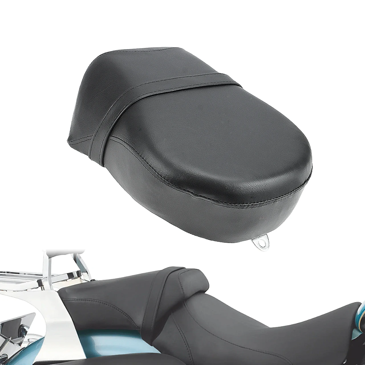 

Motorcycle Rear Passenger Seat Pillion Pad Cushion Fit For Harley 883 1200 04-15 For Sportster 883 For Super Low XL883L