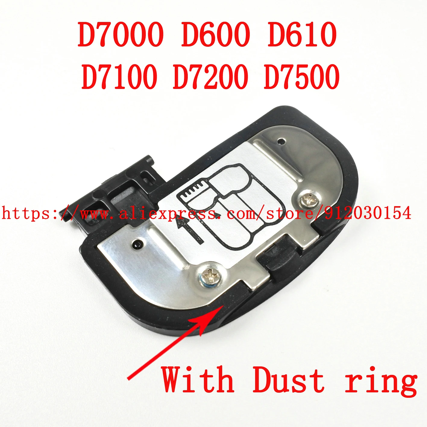 NEW Battery Cover Door For NIKON D7000 D7100 D7200 D7500 D600 D610 Digital Camera Repair Part With Dust Ring