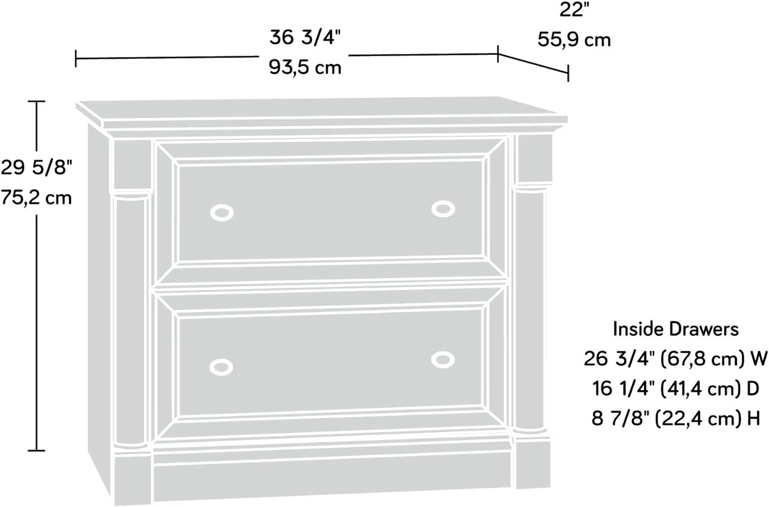 Imagem -03 - Palladia Lateral File Selecione Cherry Finish