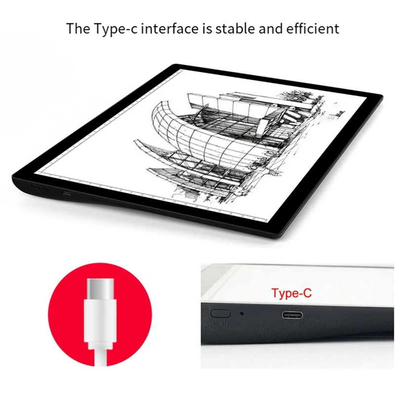 A4 Drawing Board Pad Lithium Battery LED Luminous Copy Drawing Tablet Copying And Writing Platform Eye Protection Easier