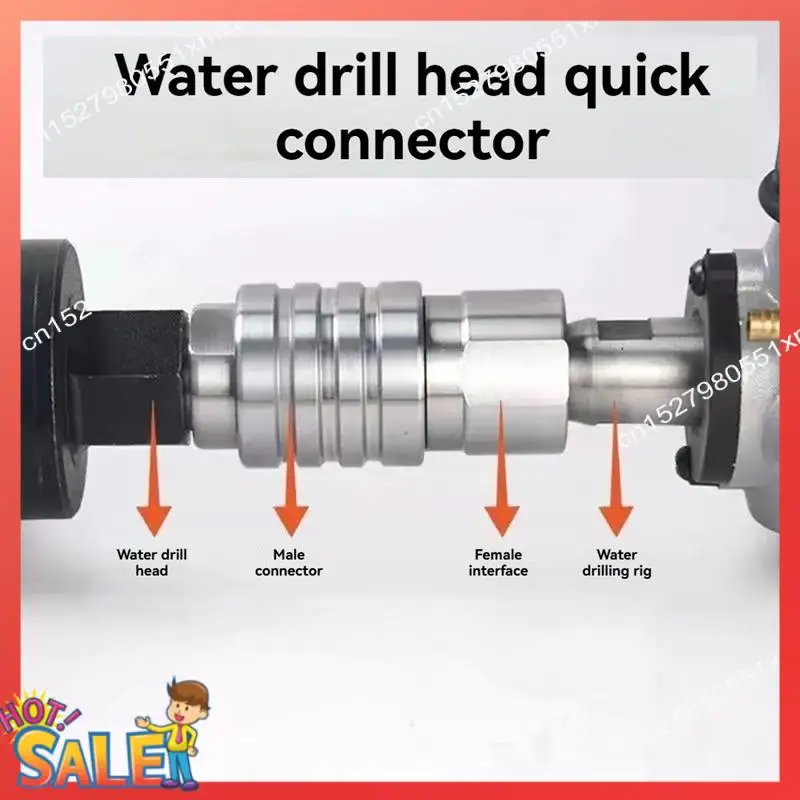 

ABCL 2PCS Quick Disconnect Connector For Water Drill Bit Anti Lock Quick Disassembly Assembly For Water Drill Bit