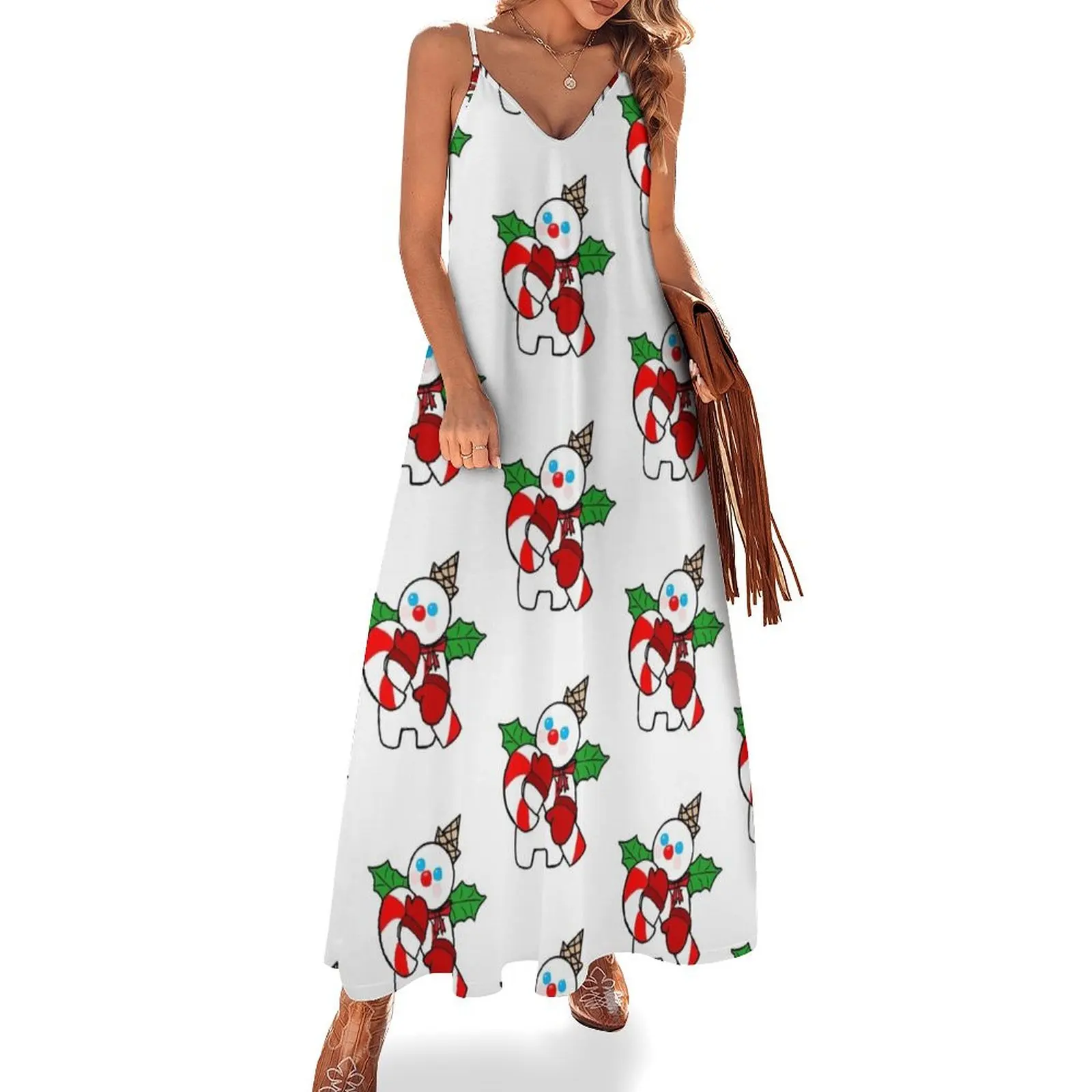 

Mr. Bingle with Candy Cane Sleeveless Dress luxury dresses luxury evening dress woman for wedding Dress