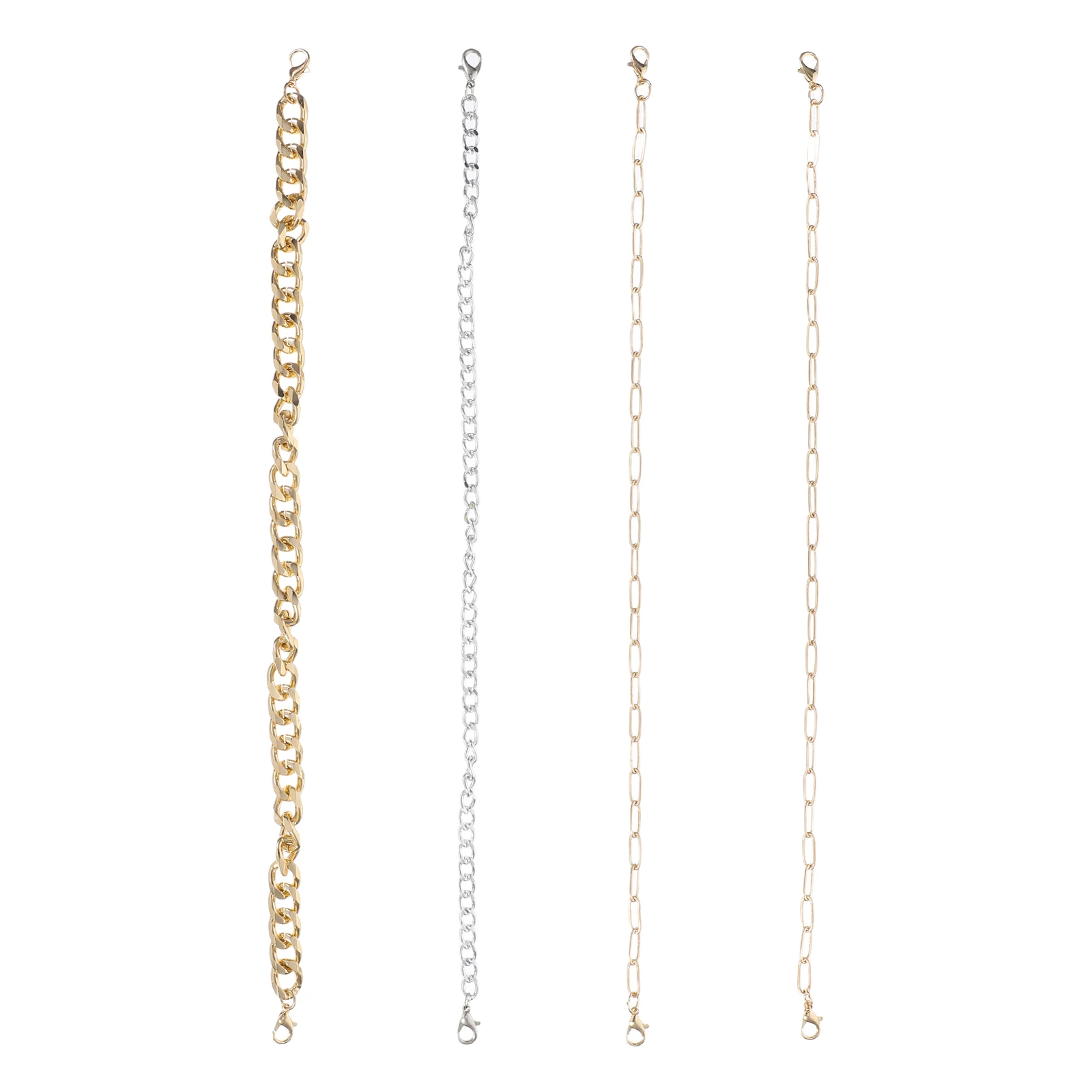 4 قطعة سلاسل قبعة خمر نمط انفصال قبعة سائق الشاحنة سحر قبعة بيسبول اكسسوارات الصيف موضة بيان بنطلون سلاسل