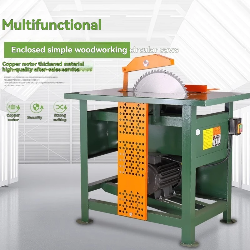 Small electric log cutting table saw tool,a desktop electric saw used for cutting firewood,rural carpentry,and making wood produ