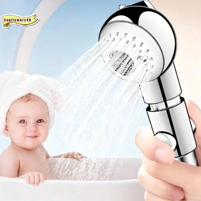 Easy to Hold Adjustable Baby Bath Shower Head 1Pcs 2 Spray Modes On/Off Switch for Toddler Home Travel Bath Use
