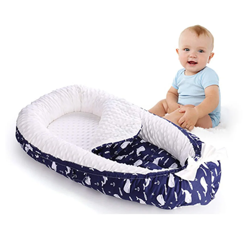 Baby Bed Babynest Detachable and Washable New Bubble Velvet Newborn Bed Portable Bed for Infants and Toddlers Animal Inspired