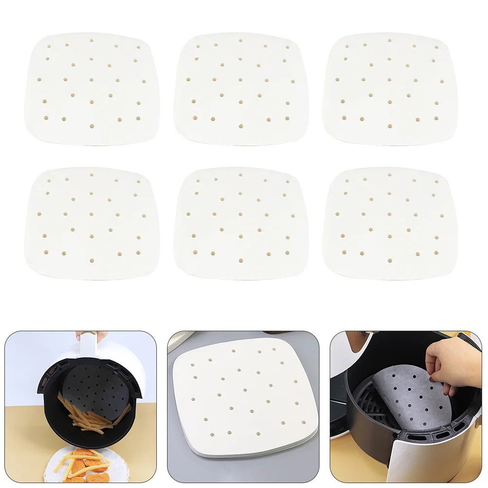 

100 Sheets Baking Papers Air Fryer Paper Sheets Air Fryer Pads Air Fryer Pad Paper Air Fryer Baking Papers