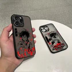 My Hero Academia Comics Cover Matte Case For Iphone Apple 16 15 14 13 12 11 X XS 8 7 Pro Max Semi-transparent Frosted Case Funda