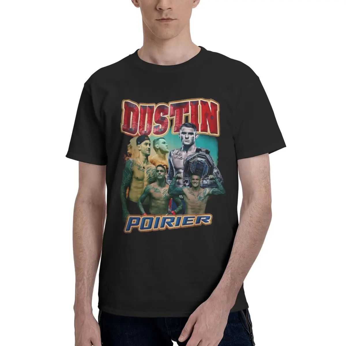 Igbbmn Dustin Poirier Trendy T Shirts Graphic Y2K Gifts Short Sleeve T-Shirts For Men Women Clothes