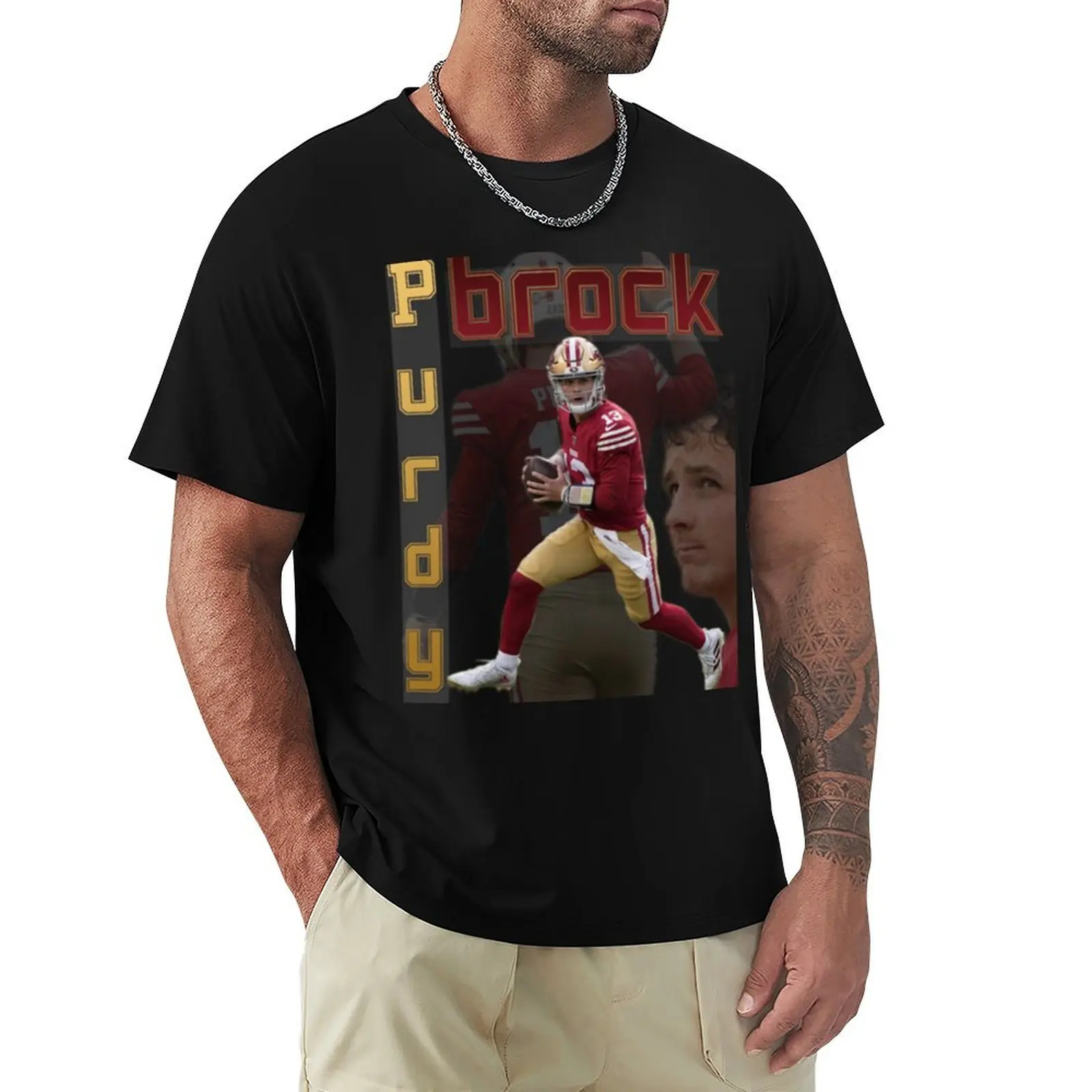 Brock Purdy 13 T-Shirt Trendy Print Short Sleeve T-Shirt