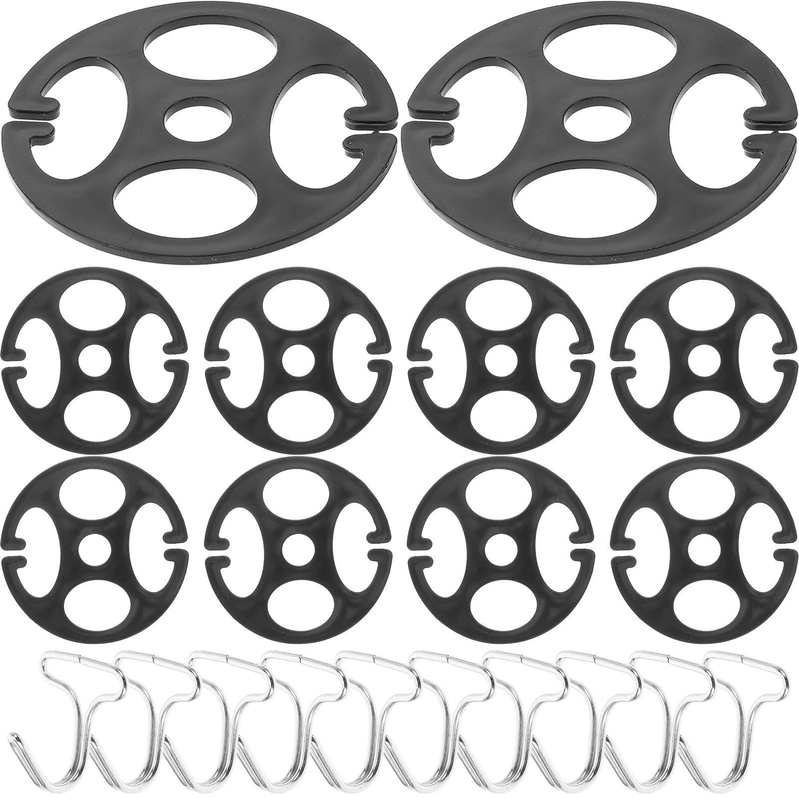 

10pcs Metal Hook Set Car Seat Cover Clips Durable Interior Accessories Back Protective Pads Plastic Hinges Disks Plum