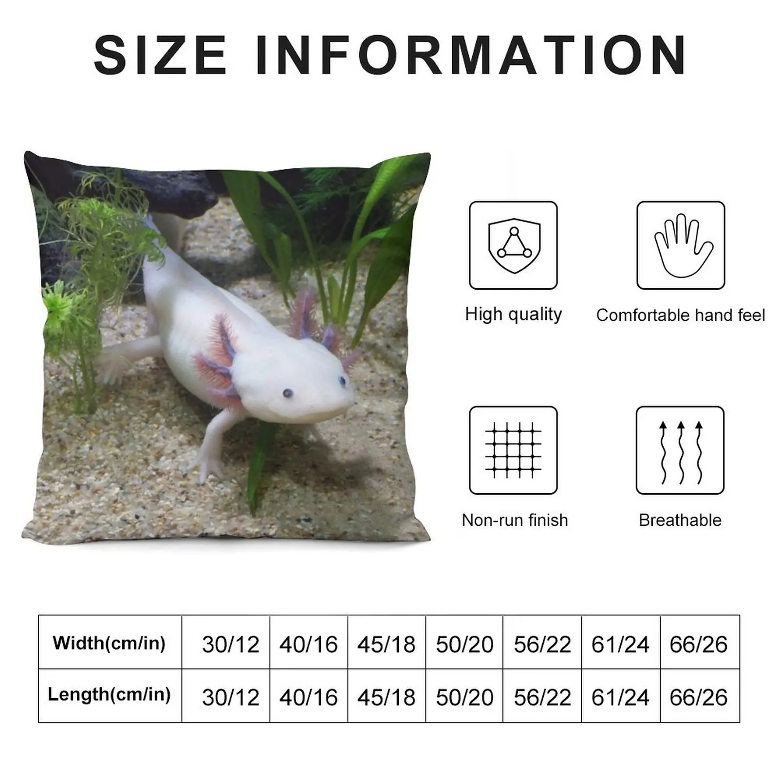 Axolotl Smiling Throw Pillow Christmas Cushion For Home pillow cover luxury Cushion Child Decorative pillow case