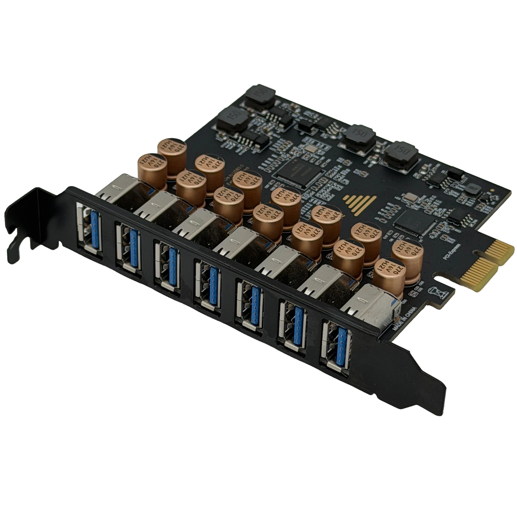 

USB 3.0 PCI-E Expansion Card Adapter PCI E to 7 ports USB 3 Hub Expansion Adapter Card PCI-E 1X Controller for Desktop