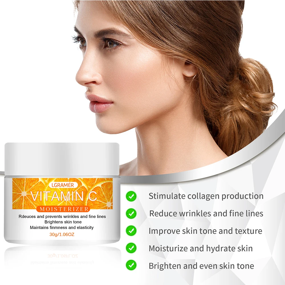 Vitamin C Face Cream Moisturizing Anti-Wrinkle Brightens The Skin Anti-aging Nourishing Cosmetics for Face Skin Care Cream