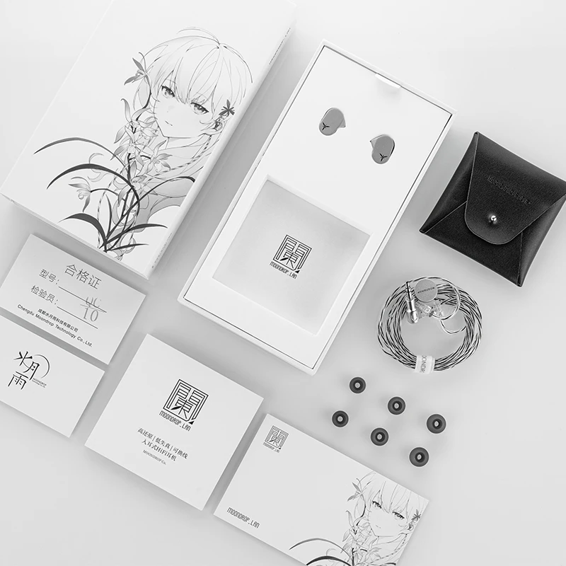 سماعات أذن MOONDROP LAN الديناميكية للسائق HiFi سماعة أذن سلكية داخل الأذن IEM تشويه منخفض 0.78 مللي متر سماعات أذن لمراقبة الكابلات القابلة للفصل