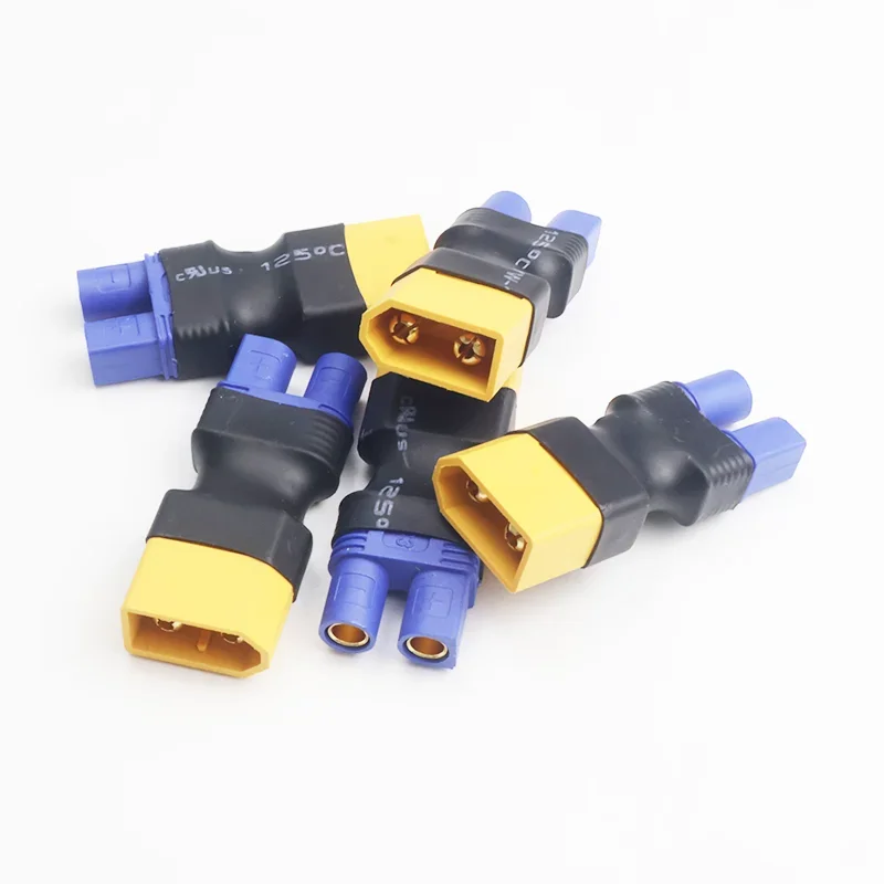 5 قطعة محول XT60 إلى EC3 أنثى إلى ذكر التوصيل عمداء موصلات التوصيل RC هليكوبتر كوادكوبتر يبو أجزاء التحكم في البطارية لتقوم بها بنفسك توسيع