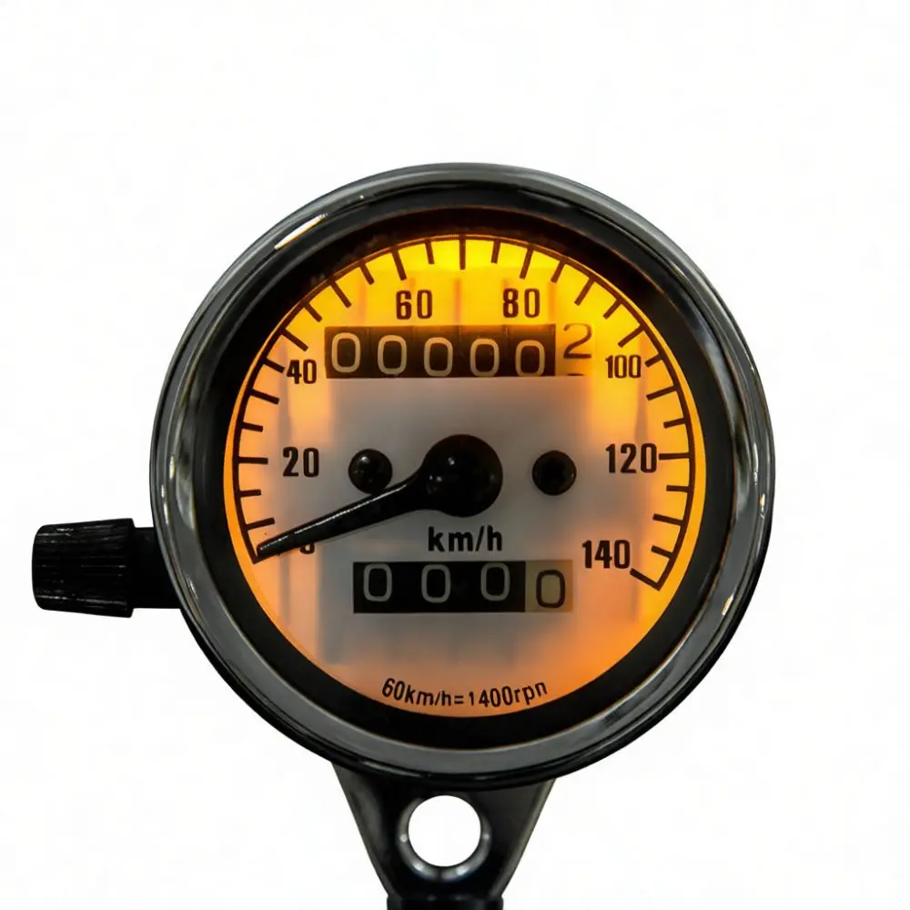 Classic Motorcycle Dashboard Speedometer Retro Dual Odometer Gauge Mechanical Kilometer Meter For Jialing 70 Monkey Retrofit