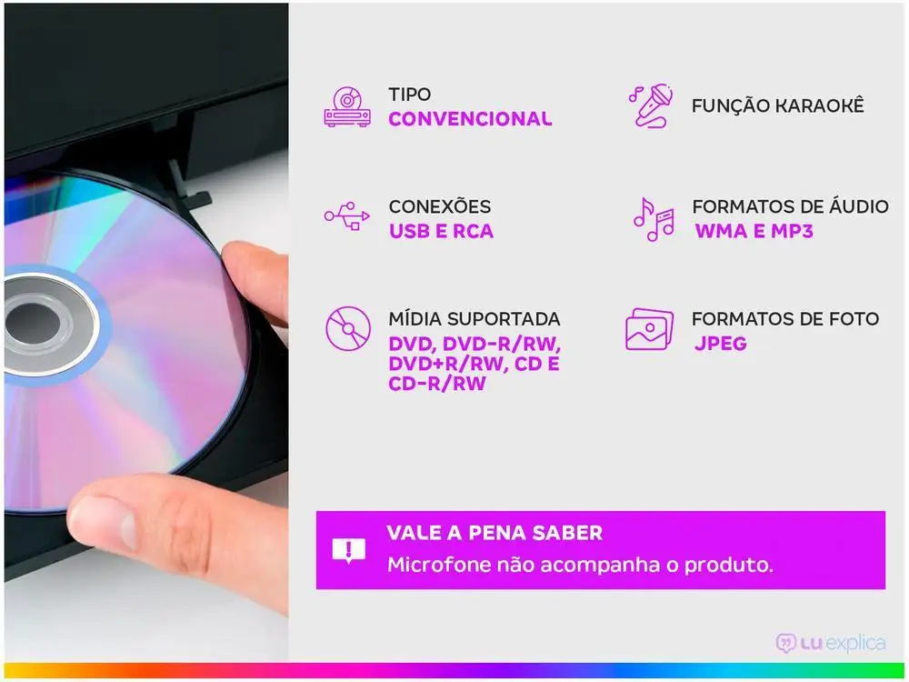 Karaoke Player DVD Player Mondial D-20