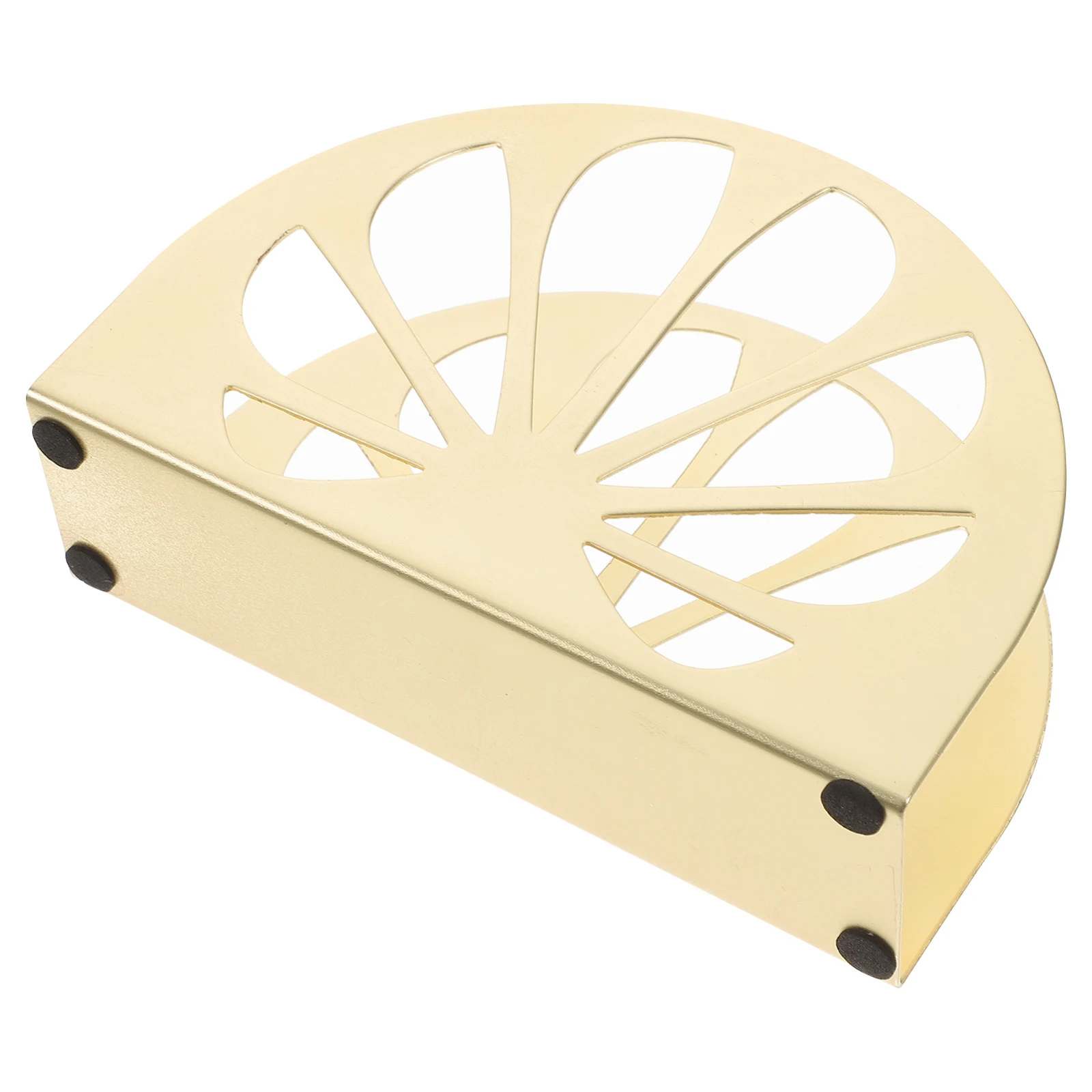 

Golden Tissue Holder Vertical Paper Napkin ganizer for Kitchen Restaurant Home Decor Retro Style Art Piece Smooth Edge Iron