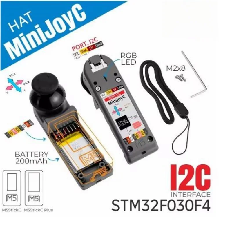 M5StickC Mini JoyC HAT (STM32F030)