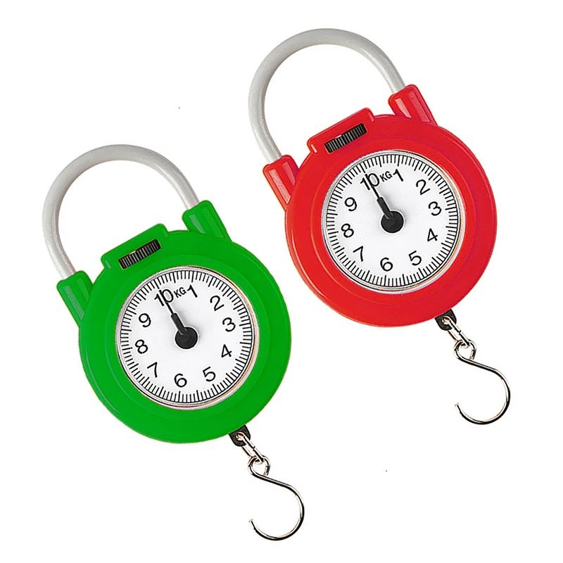 10kg Portable Hanging Mechanical Scale Fish Luggages Kitchen Scale Hanging High Precision Digital Hand Held Spring Scale