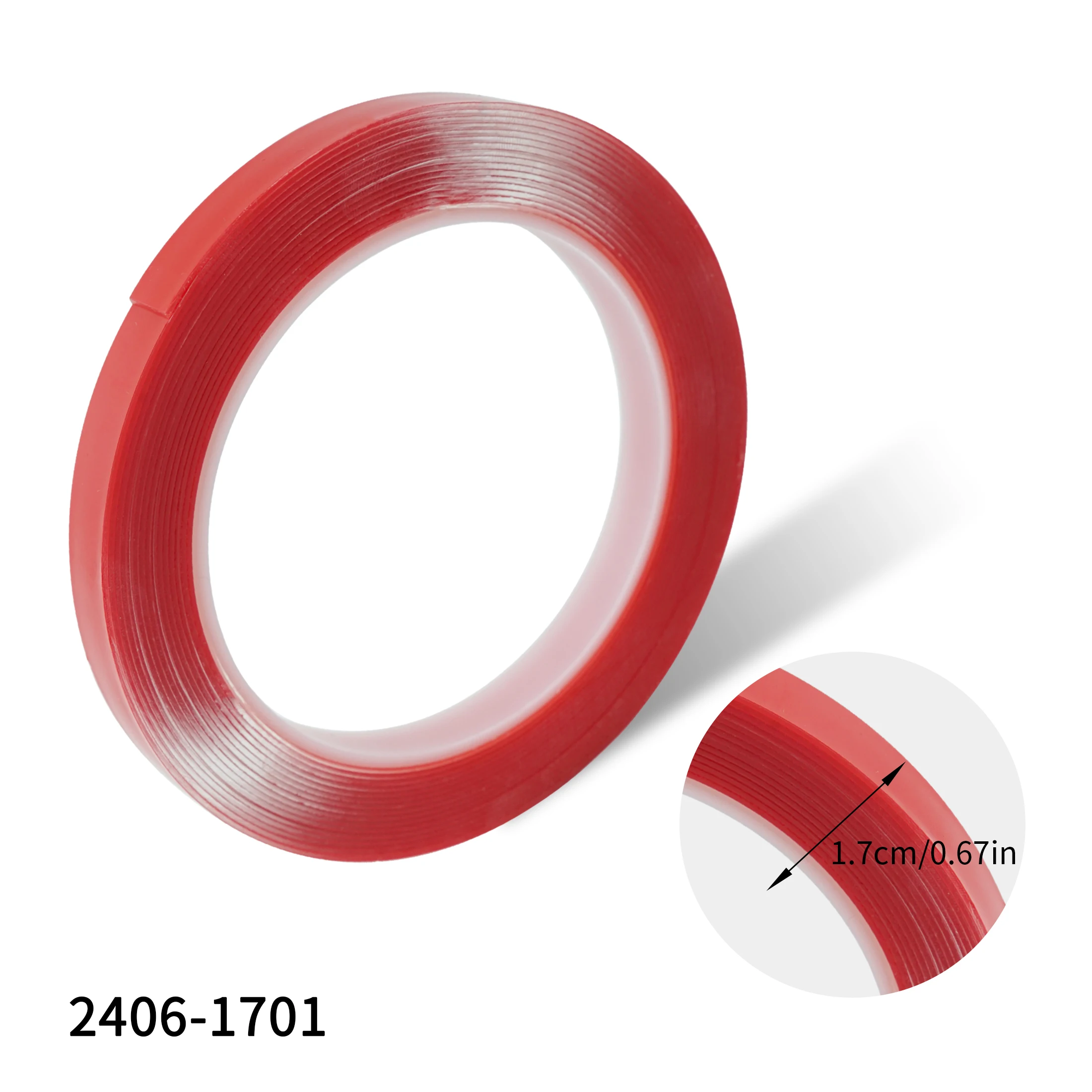 3 Meter Red Double Sided Strong Permanent Double-Sided Adhesive Glue Tape Super Sticky Nail Display