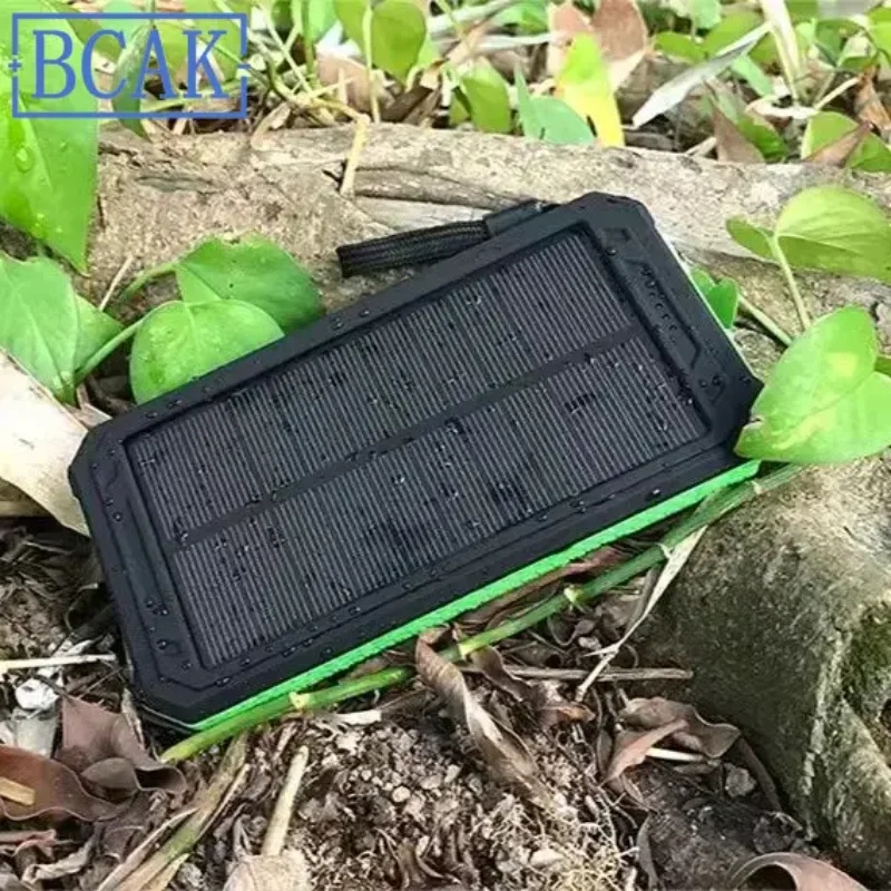 New Style Solar Power Bank 20000 Outdoor Camping Light Mobile Phone Multi-function Portable Large-capacity Mobile Power Supply B