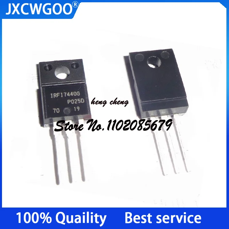 

10PCS 100%New Original IRFI7440GPBF IRFI7440G TO-220F MOSFET N-CH 40V 95A