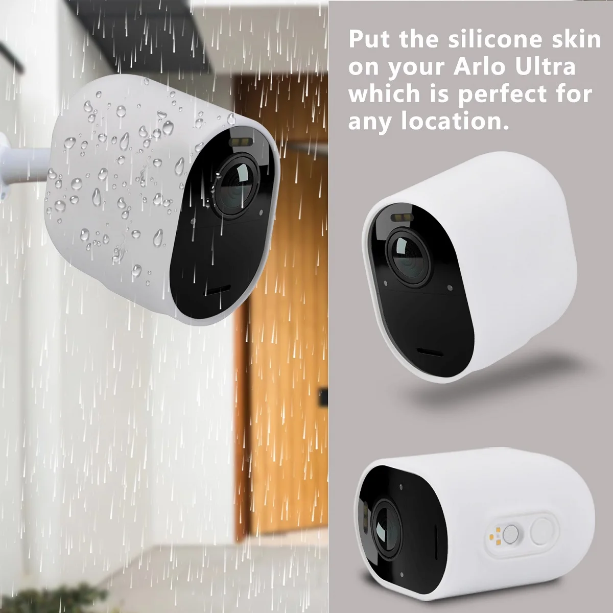 для Arlo Ultra/Ultra 2, Arlo Pro 3/Pro 4 Skin, всепогодный защитный силиконовый чехол (НЕ для Arlo Essential Spotlight)