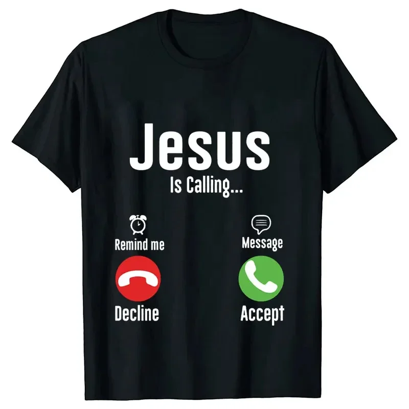 Jesus Print T-shirts Women Men T Shirt Christ Casual Short Sleeve O Neck 3d  Tees Harajuku Funny Tops Oversized Black Clothes