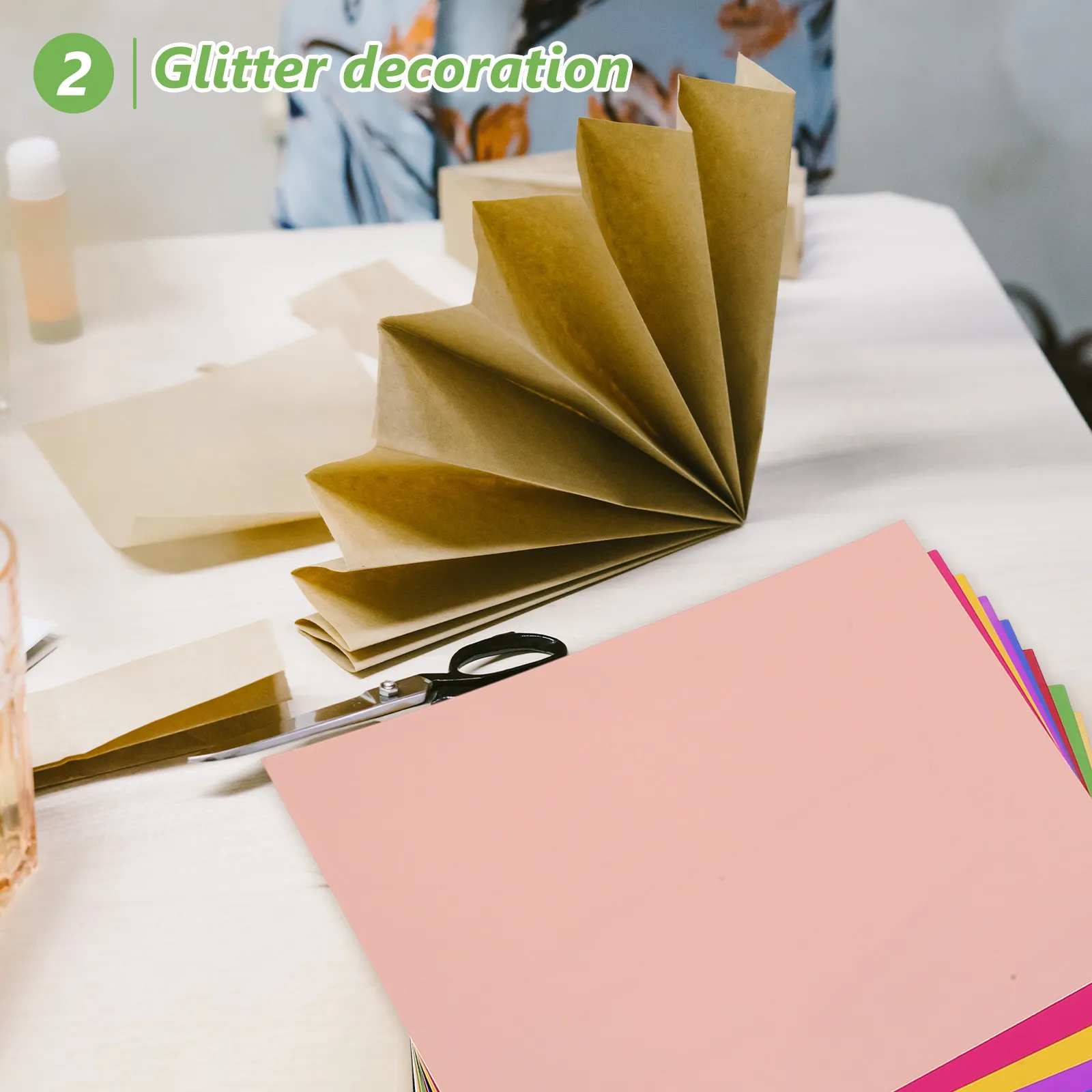 20Sheets Metallic Cardstock Paper A4 Foil Sheets Craft Bulk Color DIY Paper for Teachers Students Artists Multi-Use Art