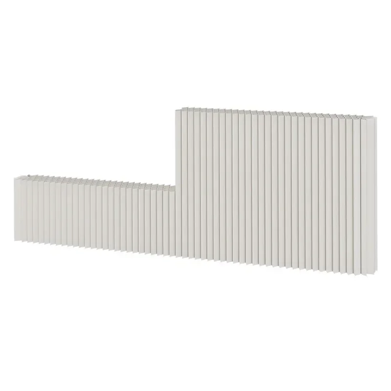

Waterproof White Folding Organ Paper Wall Removable Screens & Room Dividers For Office Porch Partition