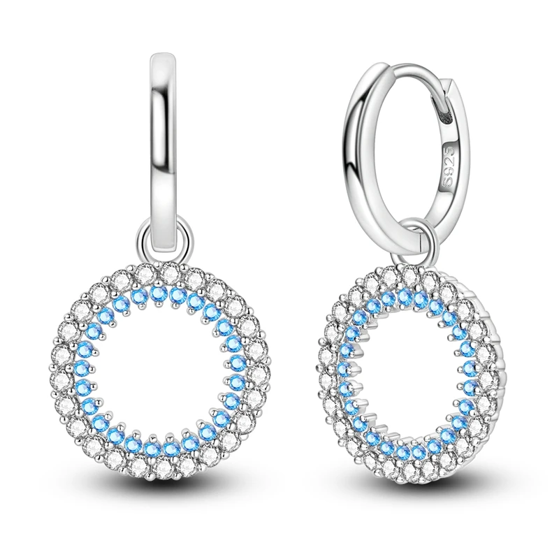 925 Sterling Silver Earrings Women Sparkling Snake Bone Pattern Drop Earring For Anniversary Wedding Jewelry Gifts