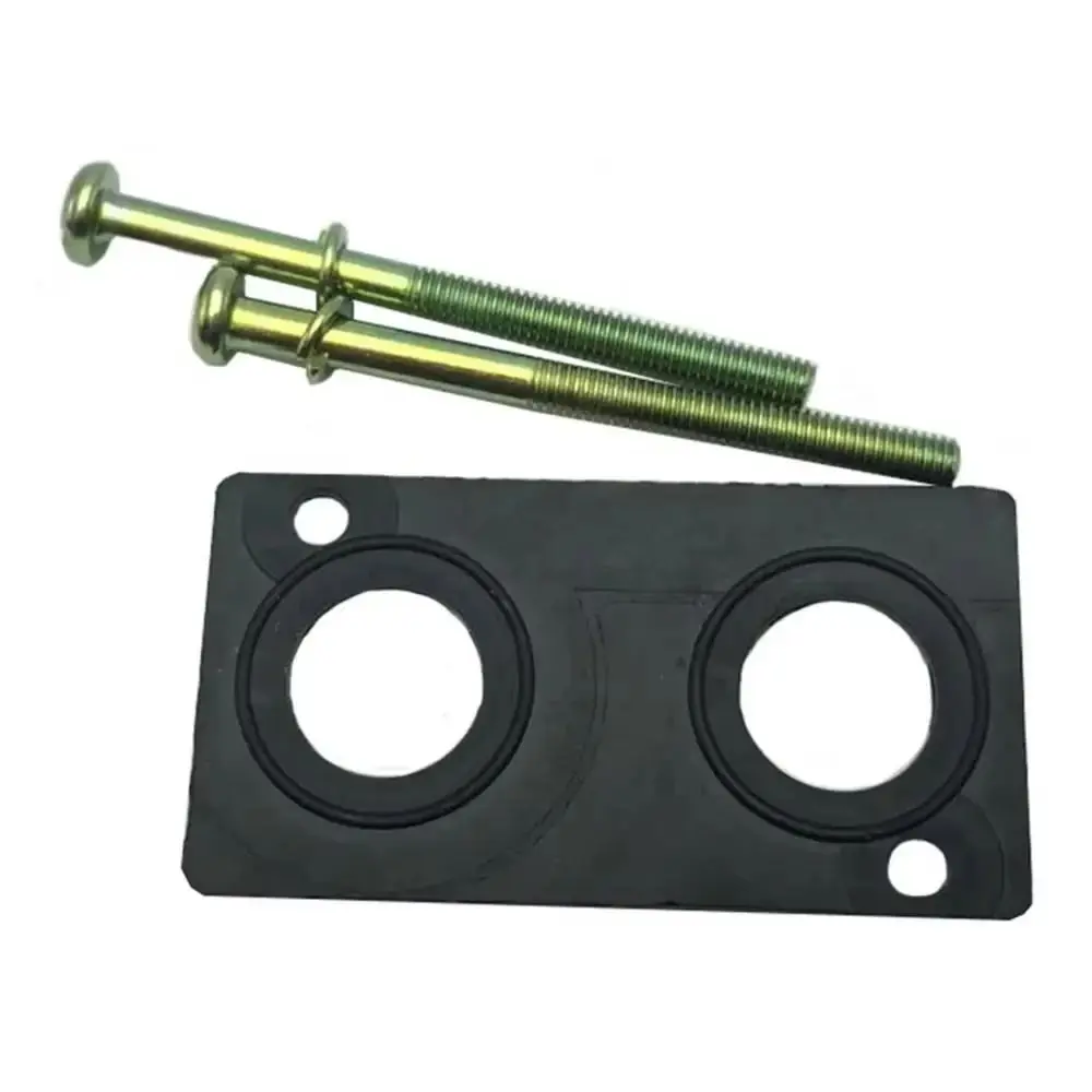 10Sets Rubber Solenoid Valve Base Gasket 4V110 4V210 4V310 4V410 4V100M 4V200M 4V300M 4V400M Manifold Blind Plate with Screw