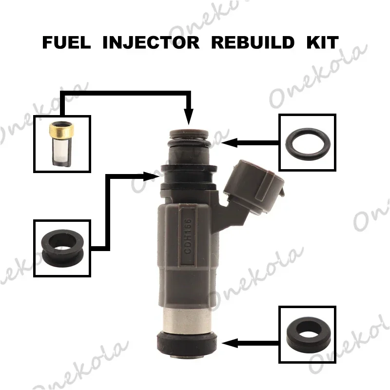 Fuel Injector repair kit Orings Filters for Mitsubishi Mirage 1997-2002 1.5L Engines CDH166 15710-66D00 MD319790