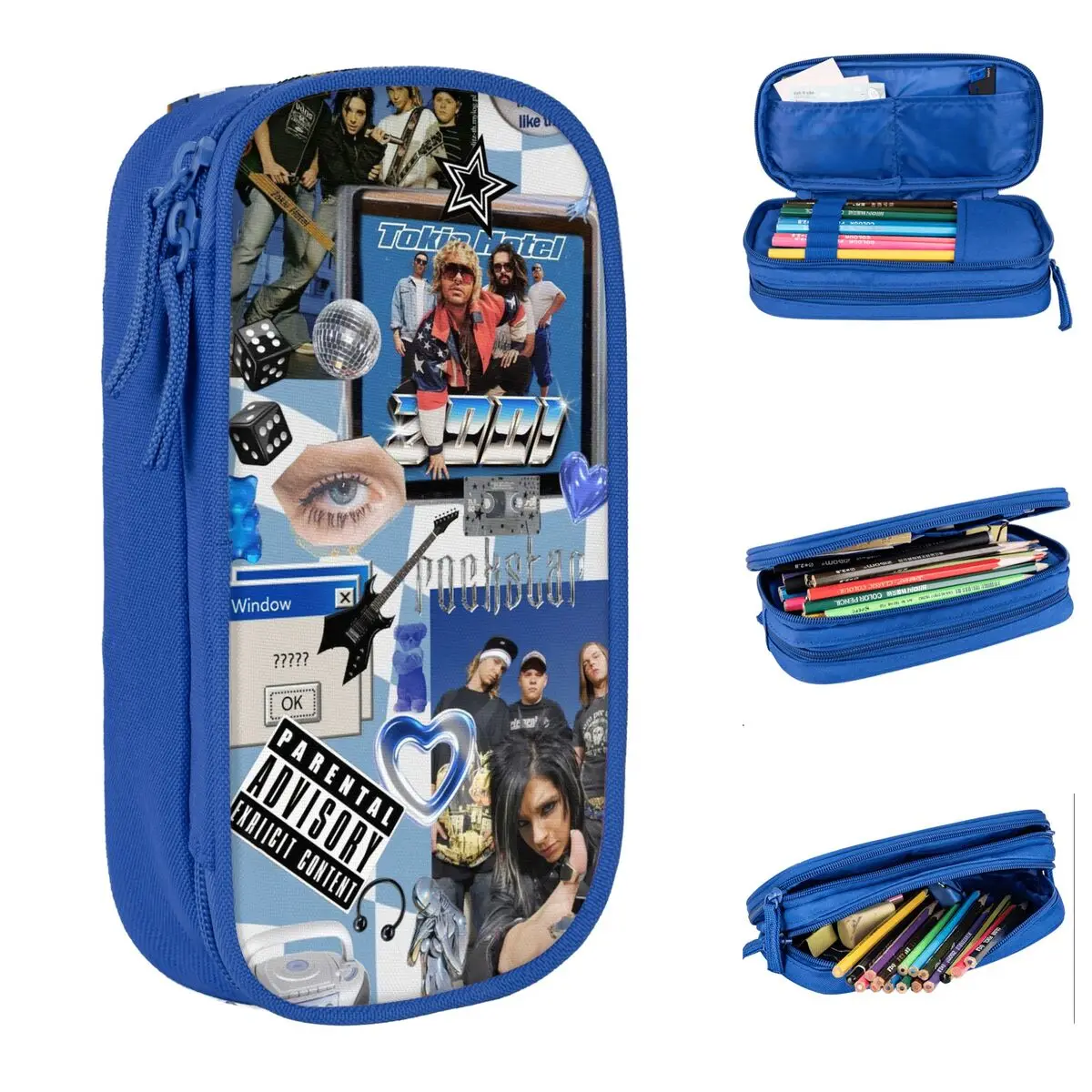 

Tokio Hotel пеналы рок-музыка сумка для ручек для девочек и мальчиков большая вместимость школьная косметичка для студентов