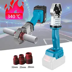 340° Cordless PB/PE/PPR Water Pipe Melter Plastic Welding Machine Melting Soldering Device Hot Melt Machine 18V Makita battery