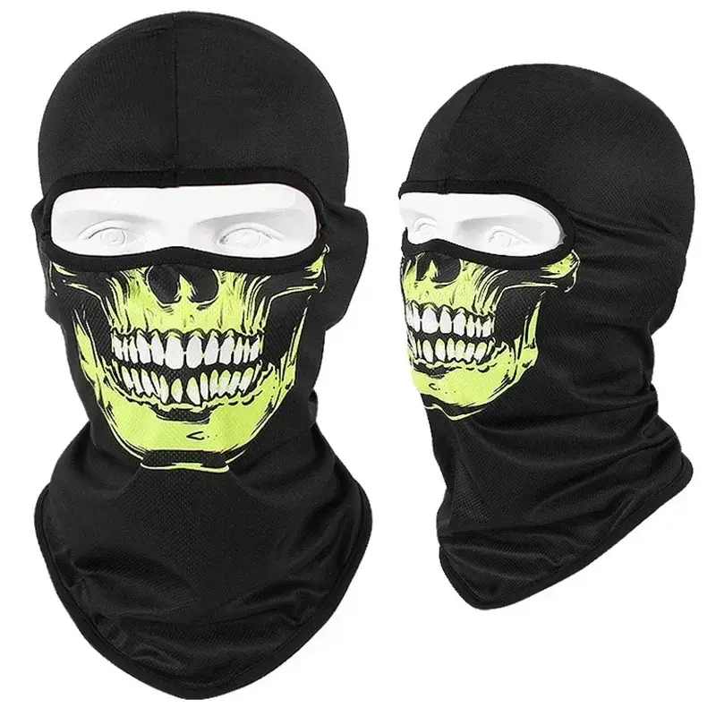3D Skull Mask Balaclava Cap Breathable Motorcycle Riding Full Face Scarf Outdoor Men Head Cover Cycling Headgear Neck Gaiter Hat - Image 34