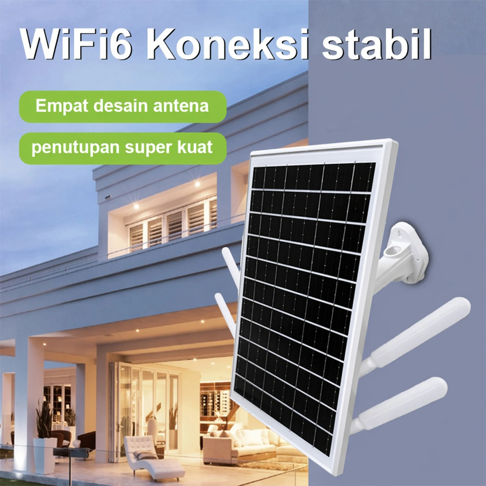 Solar Powered 4G LTE WiFi Router with SIM Card Slot Outdoor Wireless Router 15W 18000mAh WiFi Hotspot for Outdoor Camera Etc