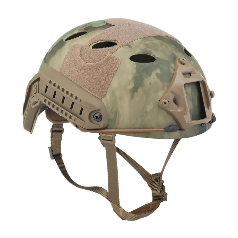 Helm militer cepat, helm militer tebal, CS latihan Game Airsoft, peralatan perlindungan olahraga luar ruangan, helm taktis kamuflase