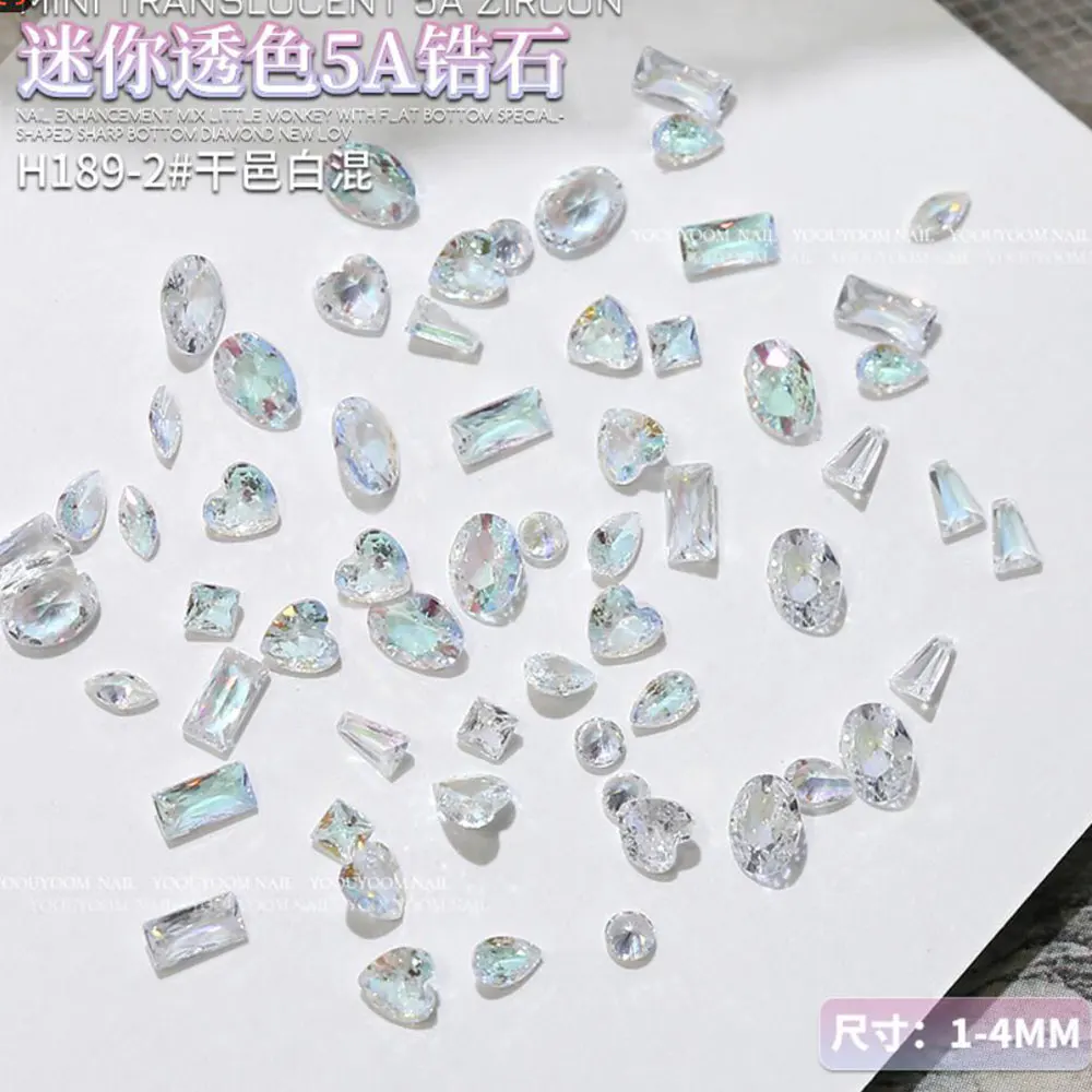 100 Stück glänzende Zirkon-Strasssteine, Nagel-Charms, 1,5 x 3 mm, Mini-Rhombische Nägel, Edelsteine, flache Rückseite, Nagelkunst, Basteln, Diamanten, Dekoration GT5